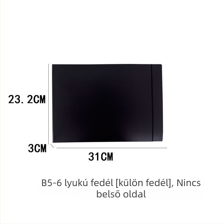 Műanyag egycsapos irattartó, vízszintes beillesztőlapokkal és többszörös átlátszó zsebekkel
