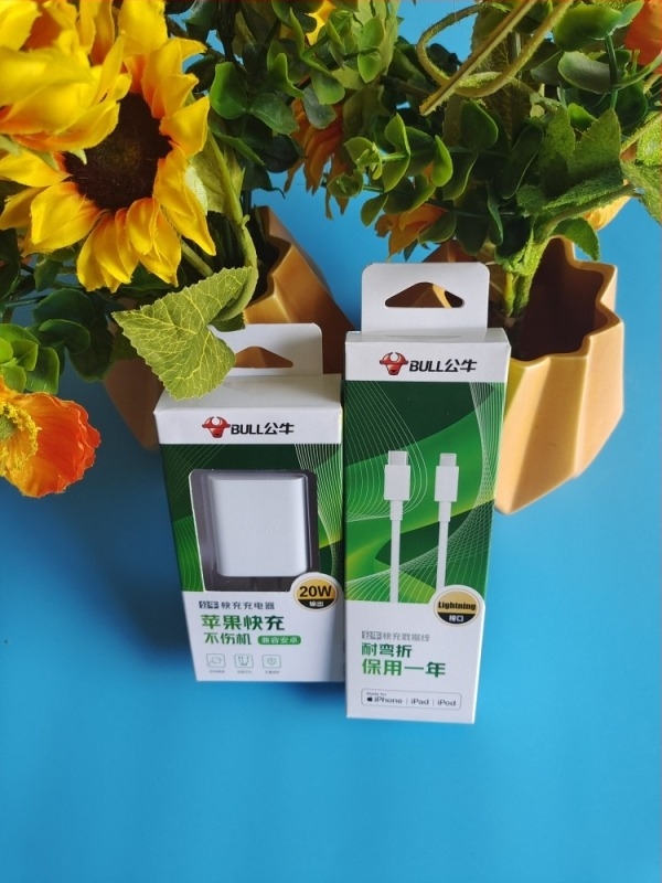 Bull hivatalos eredeti Apple PD20W adatkábel és USB töltőkábel készlet, 3A