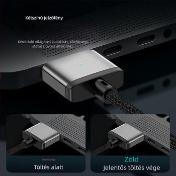 WANCORE 140W Type-C-ről MagSafe3-ra mágneses töltőkábel Apple MacBook Air/Pro számára (OEM)