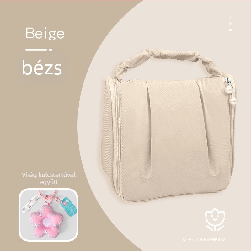 Női kozmetikai táska, Oxford anyagból, vízálló, Nylon bélés, mindennapi használatra, stílus nemzeti trend