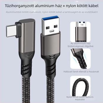 Rögzítő kártya USB 3.2 Type-C adatkábel 4K vetítéshez