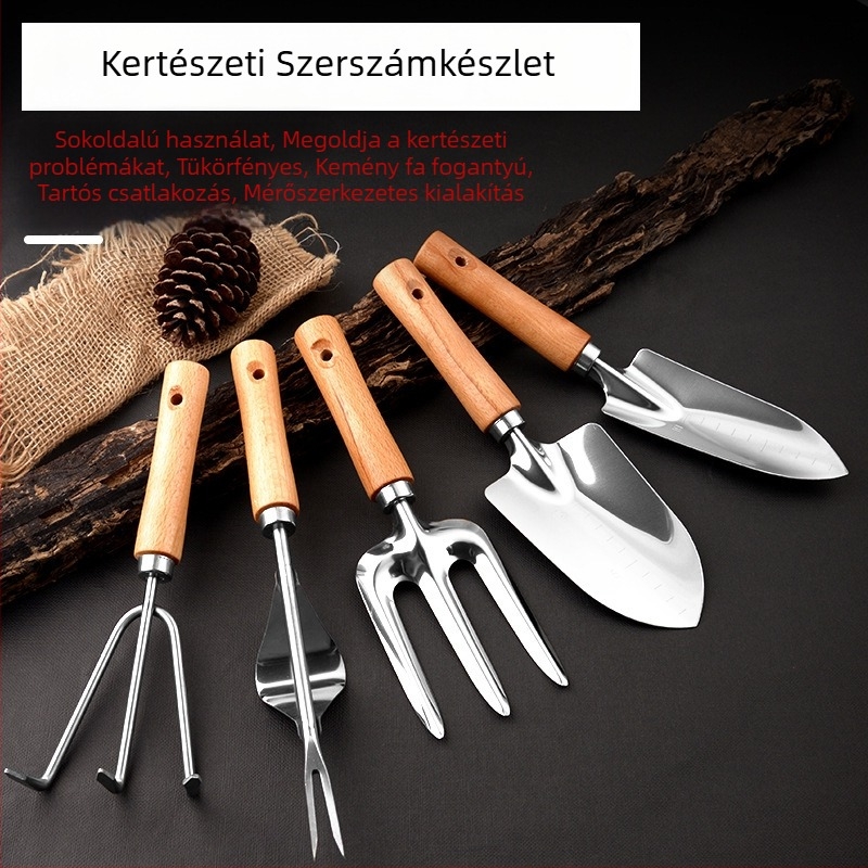 Rozsdamentes acél kerti ásó ültetésre és átültetésre – eszköz sukulentákhoz