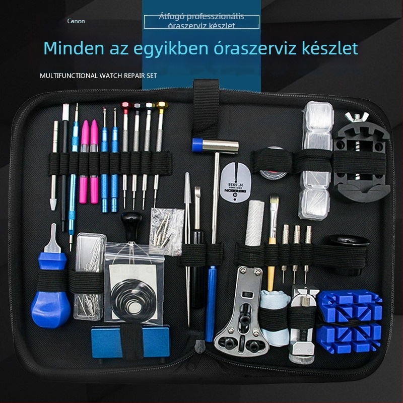 Órásjavító készlet – 33 darabos szénacél készlet, háztartási használatra, súly 0,82