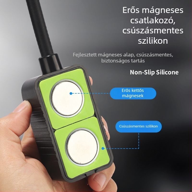 Ütésálló univerzális telefon-tartó varrógépekhez, mágneses rögzítés, 360°-os forgatás
