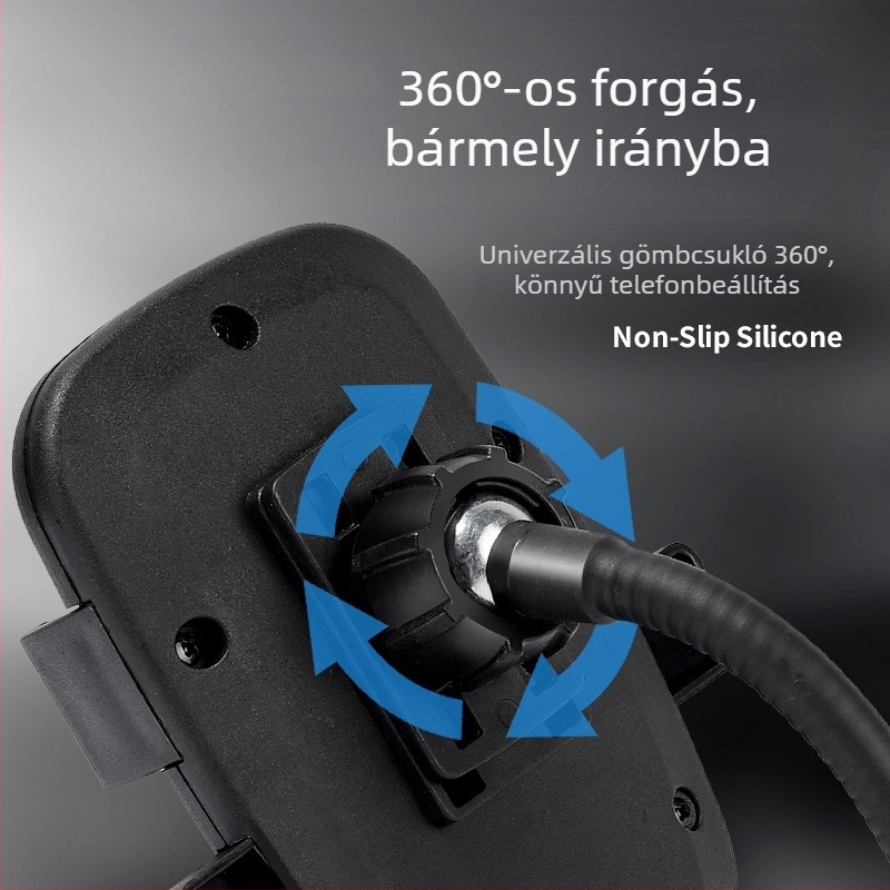 Ütésálló univerzális telefon-tartó varrógépekhez, mágneses rögzítés, 360°-os forgatás