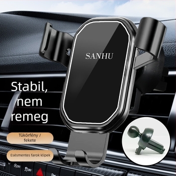Autóba szerelhető telefon tartó gravitációs támasztékkal a légáramlat-nyílásba navigációhoz – univerzális illeszkedés, testreszabás elérhető