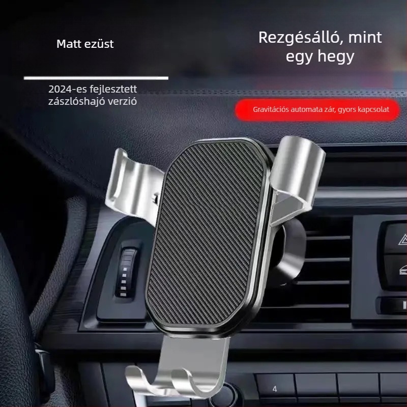 Autóba szerelhető telefon tartó gravitációs támasztékkal a légáramlat-nyílásba navigációhoz – univerzális illeszkedés, testreszabás elérhető