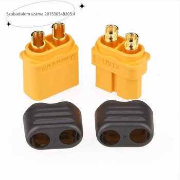 XT60 csatlakozó XT60H burkolattal – AMASS 30A, 2 vezeték, 3C-digitális alkalmazásokhoz