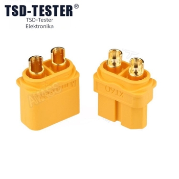 XT60 csatlakozó XT60H burkolattal – AMASS 30A, 2 vezeték, 3C-digitális alkalmazásokhoz