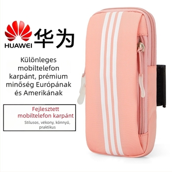 Futó karos telefon táska – unisex, Oxford anyag, lélegző, vízálló, ultra könnyű, L&M