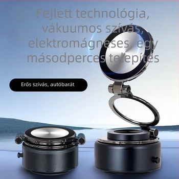 G111 Autótelefon tartó mágneses tapadással, műszerfalon vákuumos rögzítés, univerzális kompatibilitás