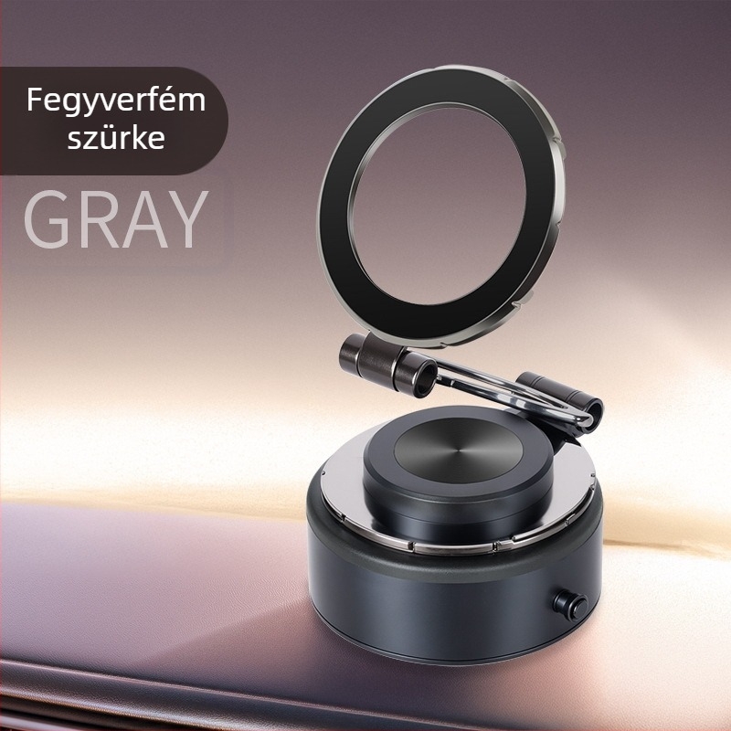 G111 Autótelefon tartó mágneses tapadással, műszerfalon vákuumos rögzítés, univerzális kompatibilitás
