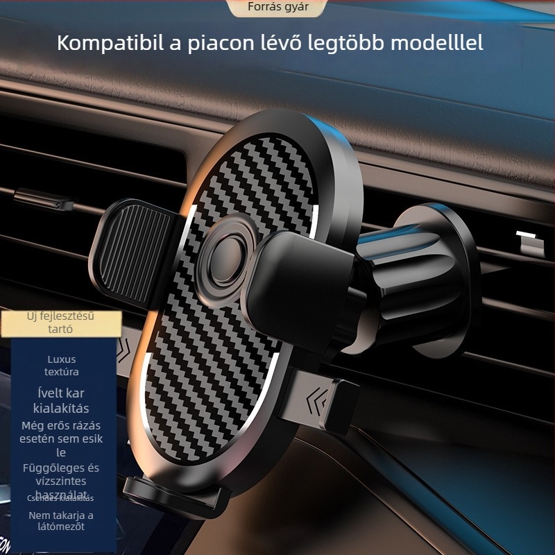 Autós telefontartó gravitációs rögzítéssel a légkivezetéshez – univerzális, minimalist stílus, 5W