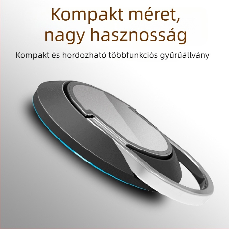 Gyűrűtartó telefonhoz, modell 16, univerzális mobiltelefon-kompatibilitás, asztali használat, testreszabás támogatott
