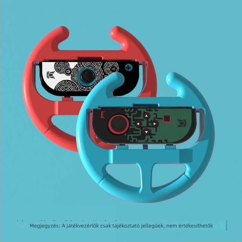 Switch kormány NS/OLED Joy-Con-hoz – Mario Kart 8, 2 darabos készlet, ABS anyag