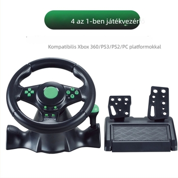 Három az egyben verseny volán, vezetékes USB/P2 csatlakozás, PC/Xbox/PS/Switch kompatibilis, ABS anyag, tömeg 1850 g
