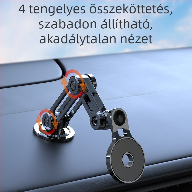 Autós telefon-tartó ragasztó-mágneses rögzítés a műszerfalon – univerzális kompatibilitás