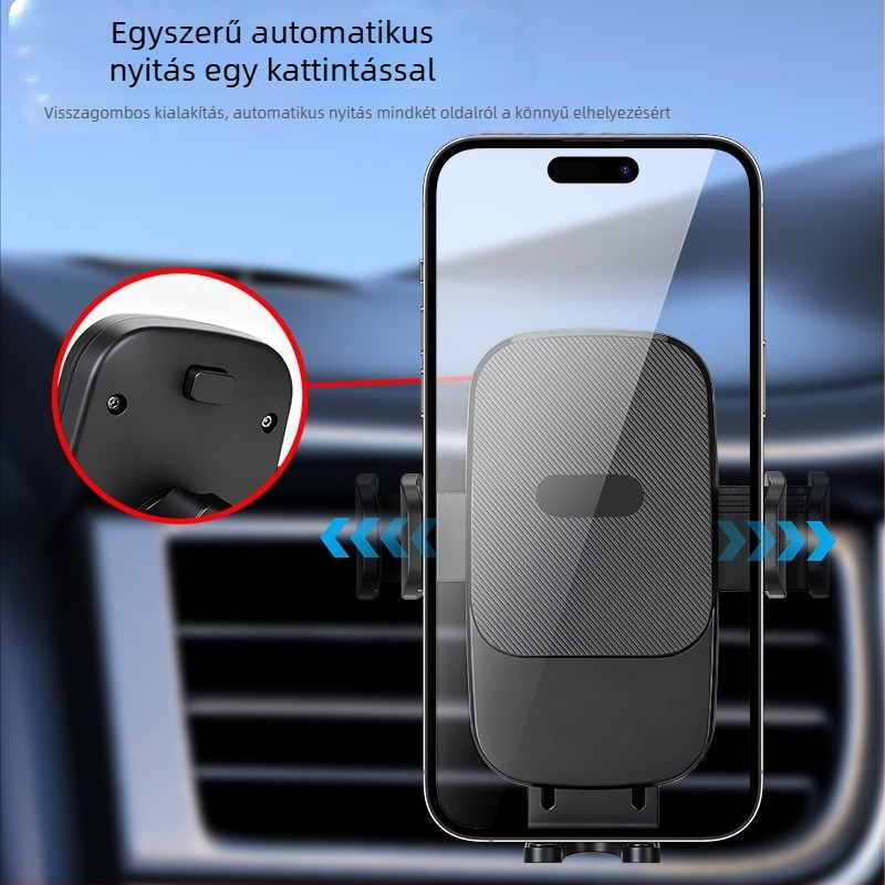 Autótelefon-tartó, magasságban állítható, összecsukható, nagy vákuumcsésze, 360° forgás, univerzális műszerfal-tartó.
