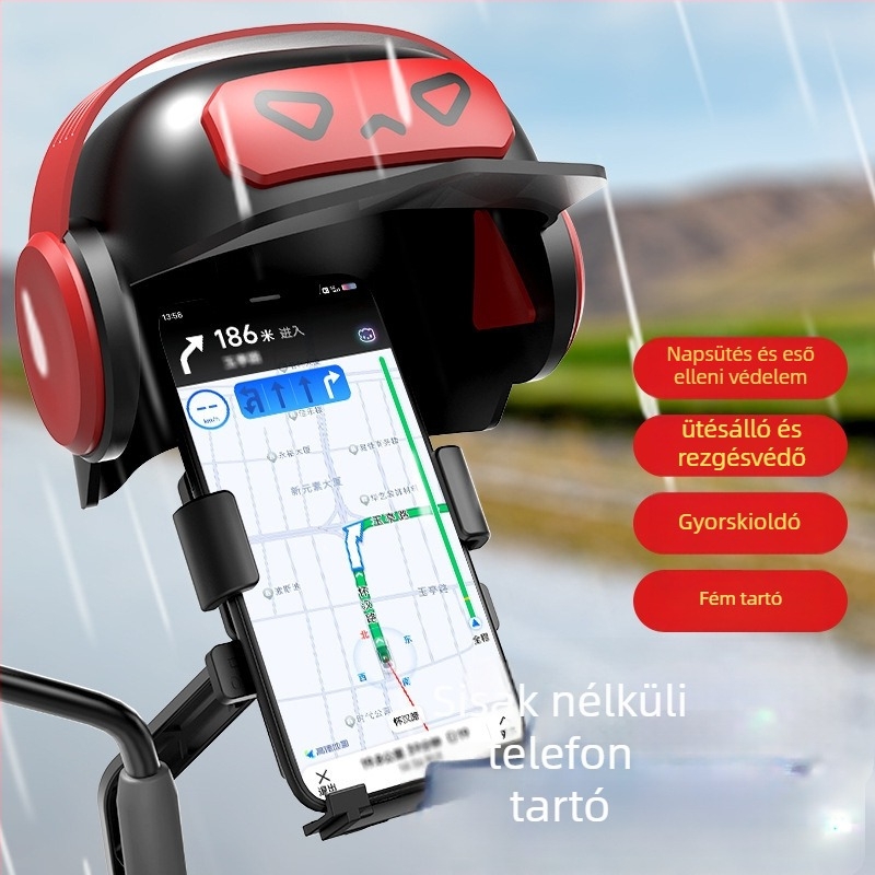 Autótelefon-tartó motorkerékpárok és elektromos rollerek számára - műanyag, általános stílus, testreszabható támogatás (Márka Youchuang Chengpin)
