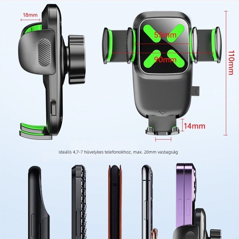 Road Myers X034 autótelefon-tartó, műanyag, univerzális kompatibilitás