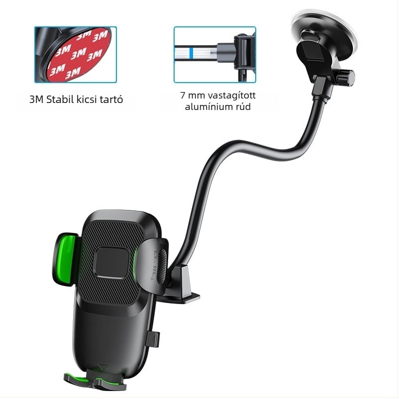 Road Myers X034 autótelefon-tartó, műanyag, univerzális kompatibilitás