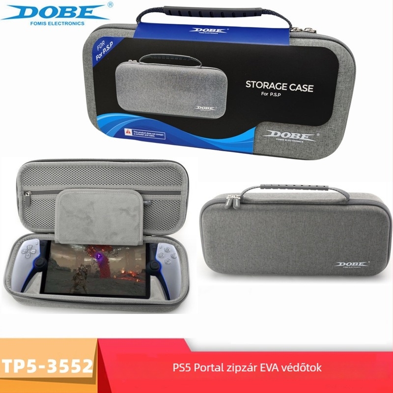 PS5 Portal EVA kemény hordtáska cipzárral (modell TP5-3552)