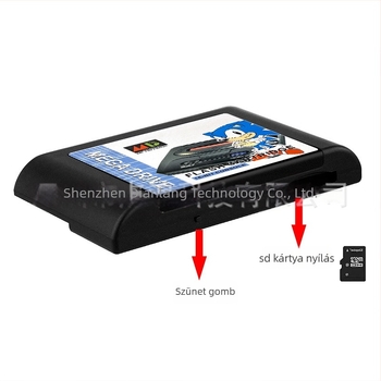 MD RAM kártya Mega Drive I–II-hoz, 4G memória, OSV3.8 kiadás, Gold Finger Code támogatás