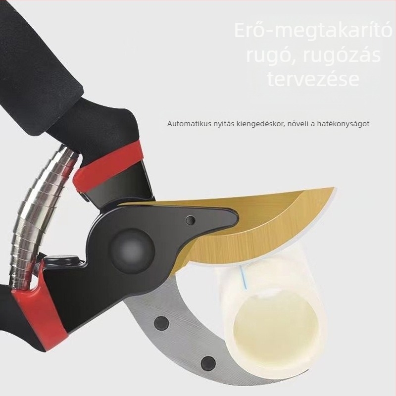 Gyümölcsfa metszőolló – rozsdamentes acél penge, szivacsos markolat, ellenálló kerti metszőolló