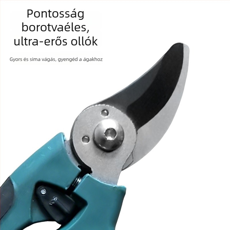 Gyümölcsfa metszőolló – rozsdamentes acél penge, szivacsos markolat, ellenálló kerti metszőolló
