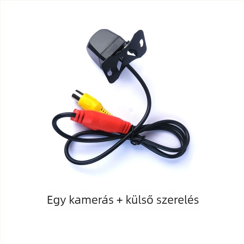 HB4 hátsó kamera — 180°-os állítható, AHD 720P videó, 12V tápegység, tükörkép