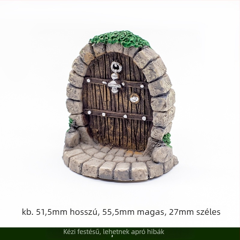 Gyanta alapú mohás mikrotáj diorama készlet – Elf kapu az üres városban, DIY