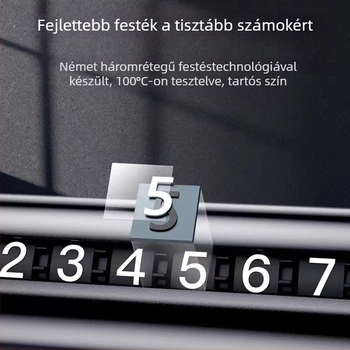 Ideiglenes parkolási rendszám tartó autóhoz – 2D napvédő, mobilszám tartó, Típus 20213, Anyag: Egyéb
