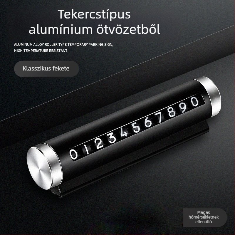 Ideiglenes parkolási rendszám tartó autóhoz – 2D napvédő, mobilszám tartó, Típus 20213, Anyag: Egyéb