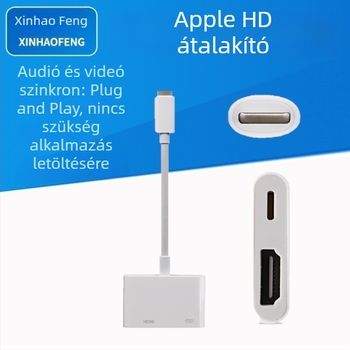 iPhone Lightning to HDMI adapter – Réz vezeték, HDMI interfész, műanyag ház