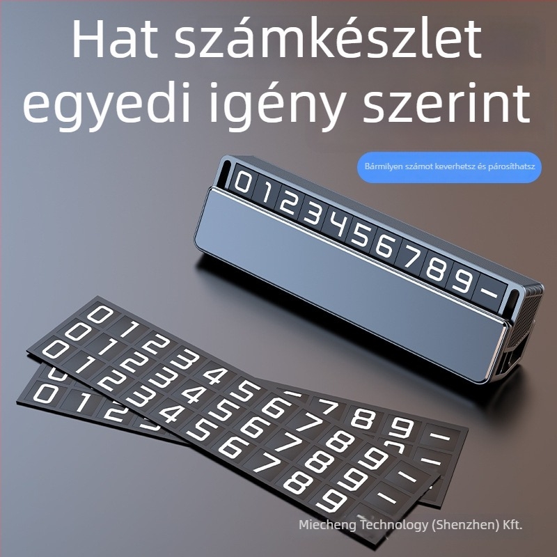 Ideiglenes parkolási jelzés, Rejtett rögzítés, Műanyag test, Modell RV-2, Márka Rui Cheng, Logó nyomtatás: elérhető