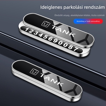 Összecsukható fém ideiglenes parkolási számlemez Tank 300, Wey Tank500, 400 és 700-hoz