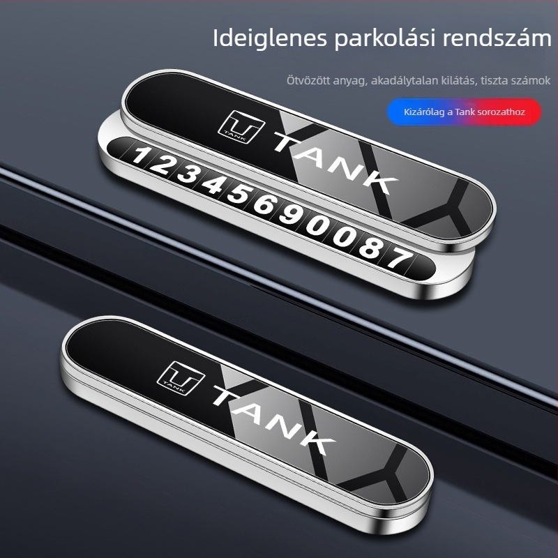 Összecsukható fém ideiglenes parkolási számlemez Tank 300, Wey Tank500, 400 és 700-hoz