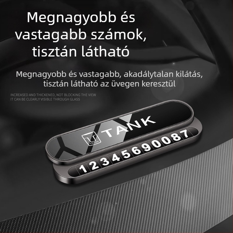 Összecsukható fém ideiglenes parkolási számlemez Tank 300, Wey Tank500, 400 és 700-hoz