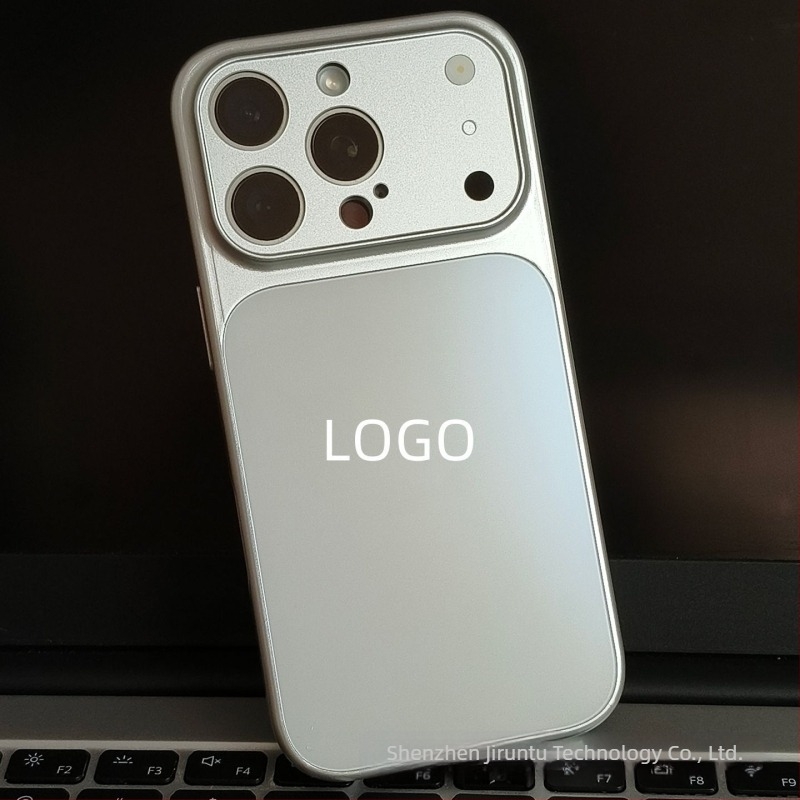 iPhone 17 Pro Max védőtok nagy nézetablakkal, akril lencsevédő, ütésálló, ujjlenyomat-mentes, hőelvezetés
