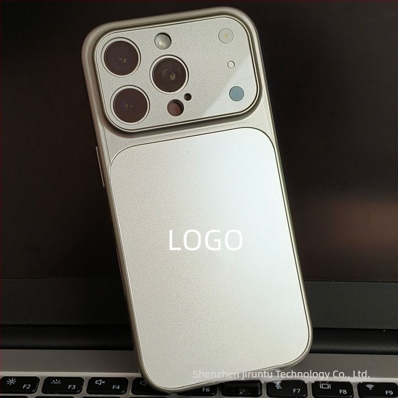 iPhone 17 Pro Max védőtok nagy nézetablakkal, akril lencsevédő, ütésálló, ujjlenyomat-mentes, hőelvezetés