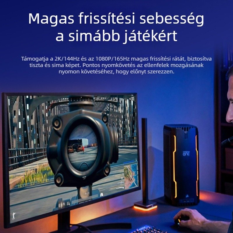 DisplayPort–ról DisplayPort-ra kábel DP 1.2, 4K60Hz, 1.8 m, réz vezeték aranyozott csatlakozókkal