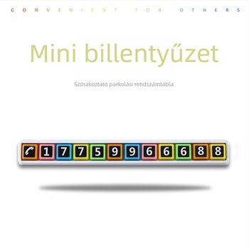 Ideiglenes parkolási számlemez - Műanyag, YONG XUN (Modell: Ideiglenes parkolási számlemez)