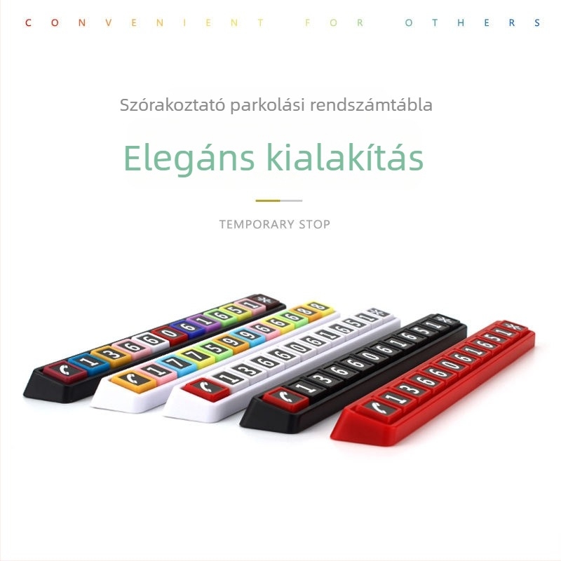 Ideiglenes parkolási számlemez - Műanyag, YONG XUN (Modell: Ideiglenes parkolási számlemez)