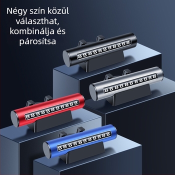 Fém rejtett számlemez telefon-tartóval, hőálló, logó nyomtatás