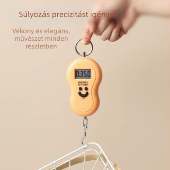 Leban hordozható, kiemelkedő pontosságú elektronikus mérleg, 50 kg kapacitás, háztartási használatra, akasztóval