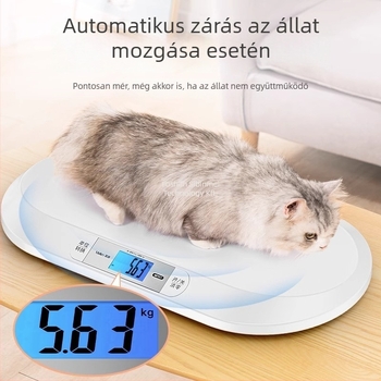 Háziállatok súlymérő tálcával – macskák és kutyák számára, otthoni intelligens elektromos mérleg