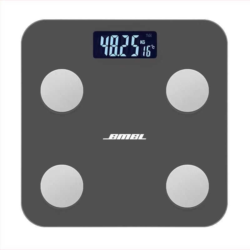 Otthoni testzsírmérő elektronikus mérleg, intelligens testmérés, edzett üveg felülettel (Kód Tb-792794714763)