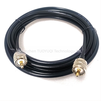 RG8X koaxiális feeder kábel, 50 Ω, SWR ≤ 1.5, PL259 férfi UHF csatlakozó, teljes réz vezető