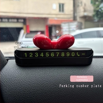 Dopamin témájú ideiglenes parkolótábla autóhoz — aranyos mozgató telefonszám tábla | Márka Flower Rain Night | Anyag: Műanyag | Típus: Rejtett | Testreszabás nélkül