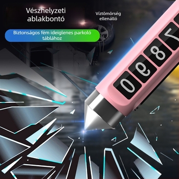 Foszforeszkáló ideiglenes parkolótábla autóhoz – fényes, hőálló, modell 398